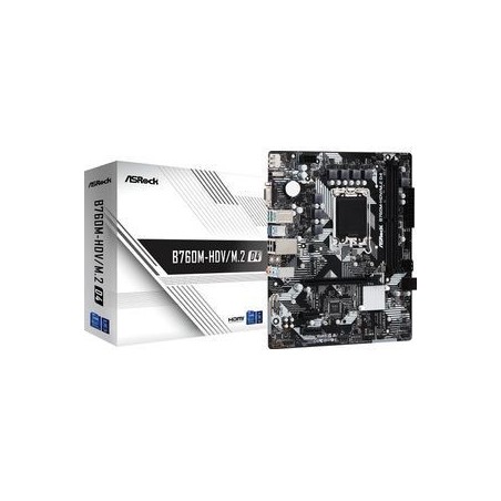 ASRock B760M-HDV/M.2 D4 Micro-ATX LGA1700 Intel B760 - High-Performance Motherboard for Ultimate Gaming Experience | 47104839420